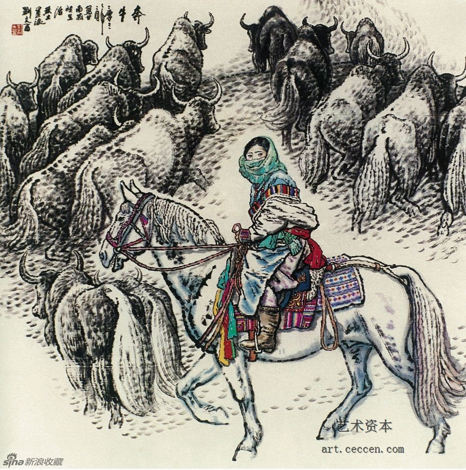 奔牛 100cm×100cm 2001年